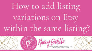 Check spelling or type a new query. How To Include Listing Variations On Etsy Within The Same Listing Etsy Tutorial Youtube