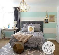 Striped Wall Guest Bedroom Reveal Guest Bedroom Home Home Decor