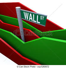 wall street sign chart lines