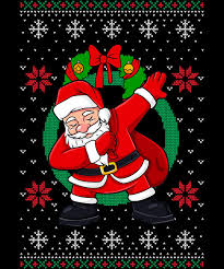 Maybe you would like to learn more about one of these? Santa Dabbing Ugly Christmas Sweater Drawing By Jk