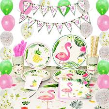 From your shopping list to your doorstep in as little as 2 hours. Amazon Com Wernnsai Flamingo Party Supplies Set Tropical Party Decorations For Girls Kids Birthday Banner Balloons Cutlery Bag Table Cover Plates Cups Napkins Straws Utensils 16 Guests 169pcs Toys Games