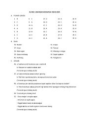 Soal Bahasa Madura Kelas 3 Sd Semester 2 Ops Sekolah Kita