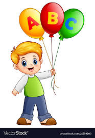 See more ideas about elementary art, balloons, kids art projects. Illustration Of Cartoon Boy Holding Alphabet Balloon Download A Free Preview Or High Quality Adobe Illustrat Art Drawings For Kids Cartoon Boy School Wall Art