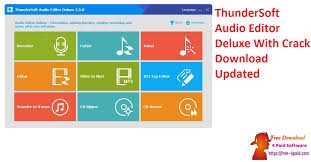 Download audacity for windows, mac or linux audacity is free of charge. Thundersoft Audio Editor Deluxe 8 0 0 With Crack Download Updated Free Download 4 Paid Software