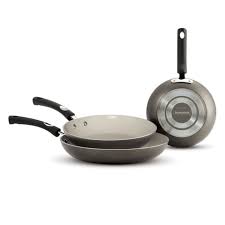 Tramontina 3 Piece Nonstick Fry Pan Set 8 10 And 12 Sam S Club Fry Pan Set Ceramics Pan Set