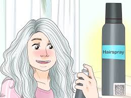 Commercial shampoos contain sulfates that remove the moisture of our scalp. 4 Ways To Make Your Hair Look Gray For A Costume Wikihow