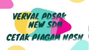 Npsn ini diberikan oleh pdspk ( pusat. Tutorial Verval Pd New Dan Cetak Sertifikat Npsn Youtube