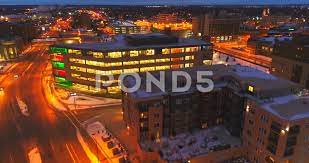 Nighttime View Of Green Bay Wisconsin Downtown With Glowing City Lights Stock Footage Ad Bay Wisconsin Green Nightt Green Bay Wisconsin Green Bay Night Time
