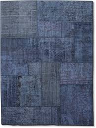 Teppich 100%wolle 200x300cm wollteppich neu 2x3m. Fleur Ami Medley Teppich 300x200 Cm Patchwork Blau Hochwertig Exklusiv