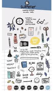 Kawaii Korean Suatelier Decor Sticker Set Planner Stickers Bullet Journal Stickers Journal Stickers