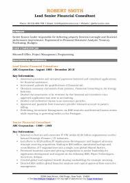 What did you like least about your last (or current) job as associate financial consultant? Senior Financial Consultant Resume Samples Qwikresume