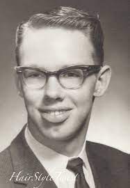 Males During This Time Period Typically Were Clean Shaven Love The Glasses Mens Hairstyles 1950s Hairstyles Clean Shaven