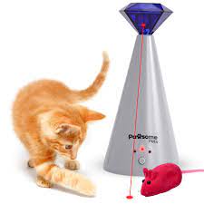 Pawsome Pets Interactive Laser Cat Toy Automatic Rotating Laser Pointer For Kittens Dogs 3 Speed Modes Great For Pet Exer Cat Laser Toy Cat Toys Cat Laser