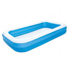 bestway opblaasbaar zwembad 305 x 183 x 46 cm blauw wit zwembad blauw zijwand