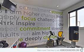 Home gym wall decor ideas. 15 Cool Home Gym Ideas Home Design Lover At Home Gym Home Gym Design Gym Decor
