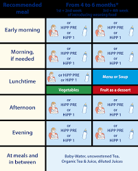 from 4 months to the 6th month hipp organic