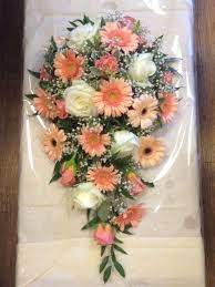 Check spelling or type a new query. Tear Drop Bouquet Using Miss Piggy Roses Judo Gerbera Salmon Gerbera And Avalanc Flower Bouquet Wedding Cascading Wedding Bouquets Wedding Bouquets Bride