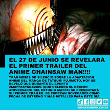 Quedan 187 días para finalizar el año. Anime Argentina Novedades Del Esperado Anime Chainsawman Facebook