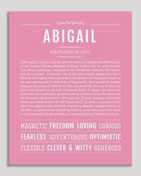 Abigail Name Art Print