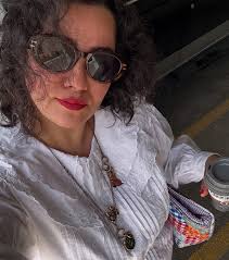 Exhausted these days… but took some updated headshots anyway—just in time  for SLOWING's first birthday (next week!) and finishing my draft (hopefully  next month!). 📖✍️ (Thank you to @sezane for this gorgeous