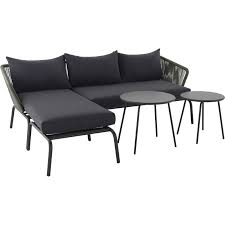 Lounge Set Asheville 4 Teilig Aus Stahl Dunkelgrun Kaufen Bei Obi Lounge Gartenmobel Lounge Asheville