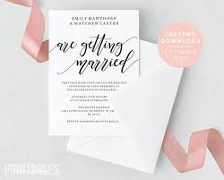 Wedding Invitation Template Invite Wedding Printable We Re Getti Wedding Invitations Printable Templates Wedding Invitation Templates Wedding Invitations