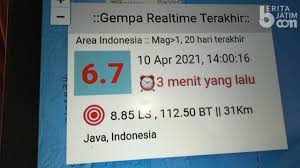 Lumajang—hari ini, gempa bumi kembali melanda wilayah indonesia. Yh86lug7xnzlbm