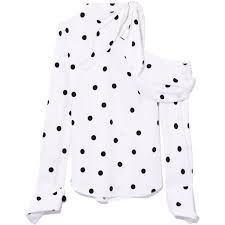 Black And White Polka Dot Blouses For Womens Monse Black White Polka Dot Blouse 1 090 Liked On Polyvore Featuring Tops Blouses Tie Neck Blouses High Polka Dot Blouse Monse Black And White Blouse