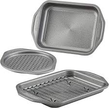 Circulon Total Bakeware Nonstick Toaster Oven Amp Personal Pizza Pan Baking Set 4 Piece In 2021 Toaster Oven Bakeware Oven Bakeware Bakeware Set