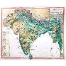 Republic of india independent country in south asia detailed profile, population and facts. India S Map Made By Hand Showcasing The Languages And Landscapes Crosspost Mapporn