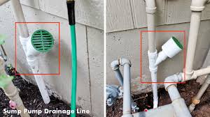 Dig a trench for the sump pump drain line that is at least 2 feet wide and the depth of the frost line in your area, plus an additional 2 feet. Bury Gutters