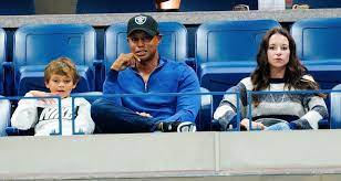Tiger Woods Cheers On Rafael Nadal At Us Open With Kids Girlfriend Erica Herman Celebrity Babies Erica Herman Tiger Woods Just Jared