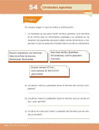 Libro de geografía 6 grado contestado 2020 2021. Unidades Agrarias Bloque Iii Leccion 54 Apoyo Primaria