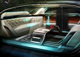 High End Autonomous Vehicles Might Offer Paying Customers A Privileged Route Through City Streets According T Luxury Car Interior Car Interior Futuristic Cars
