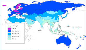 Average male height by country. Major Correlates Of Male Height A Study Of 105 Countries Sciencedirect