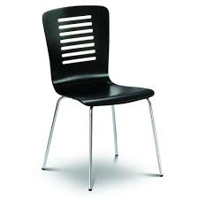 Black Dining Chair Plastic Seat Metal Base Legs Chrome Finish Kitchen Furniture Dining Chairs Wooden Dining Chairs Dining Chair Loft
