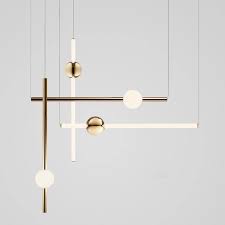 Orion Light Gold Led Pendant Lights Chandelier Lighting Metal Pendant Light