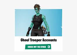 Ghoul trooper and skull trooper seem destined to return to fortnite this halloween, but should they? Add To Wishlist Loading Fortnite Ghoul Trooper Skin Png Transparent Png 548x542 Free Download On Nicepng