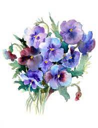 Temporary Tattoo 4 25 Quot X 3 50 Quot Watercolor Rose Or Watercolor Pansy 5 Quot X 3 Quot Forget Me Not Flower Art Floral Watercolor Flower Painting