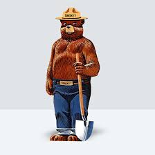 Beware squirrel metal sign warning garden yard caution keep out door item 2 beware of the bear metal sign man cave warning door bedroom bar den. National Symbols Cache Smokey Bear Fire Danger Sign Left