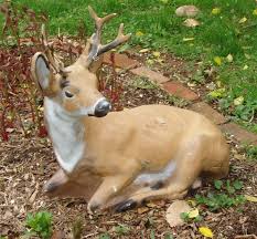 Pair Of Deer Garden Statues In Painted Cast Concrete Item 778103 Detailed Views Deer Garden Animal Pictures Garden Statues
