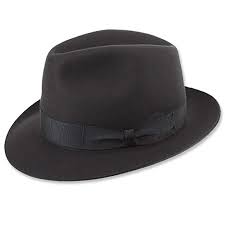 Borsalino Classic Fedora Hat Charcoal Grey