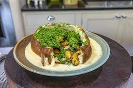 Mussels In A Cob With A Herb Crust James Martin Chef James Martin Recipes Mussels Fish Recipes