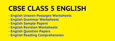 Class 5 English Unseen Passages Grammar Worksheets Sample Papers Reading Comprehension Worksheets English Comprehension Passages Model Question Paper