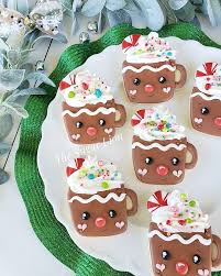 Gingy Mugs They Dont Have A Gingerbread Emoji So You Can Add All Those Gingerbread Cookies Decorated Christmas Cookies Decorated Sugar Cookies Decorated