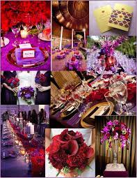Fortunately, purple and green flowers and foliage are very abundant, making it easy to decorate your wedding ceremony and reception in these colors. Purple Red Wedding Red Wedding Ideas Pretty Peacock Paperie Pretty Peacock Planning Purple And Gold Wedding Red Wedding Theme Red Purple Wedding