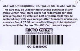 Does micro center have a loyalty card? Gift Card James Baud Micro Center United States Of America Micro Center Col Us Microc 041