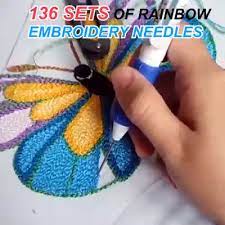 This is a pattern for a top down knit cardigan with 3.4 length sleeves. Diy Rainbow Color Embroidery Threading Tool Embroidery Tools Rose Embroidery Pattern Sewing Projects For Beginners
