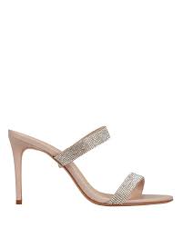 Beatriz Crystal Embellished Leather Sandals Intermix