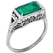 18k White Gold The Evamarie Ring Antique Style Rings White Gold Beautiful Jewelry